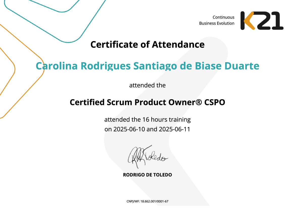 Certificado K21